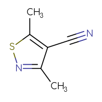 Chemical structure of dimethyl-1,2-thiazole-4-carbonitrile - CSSB00000730920