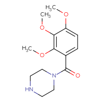 Chemical structure of 1-(2,3,4-trimethoxybenzoyl)piperazine - CSSB00000766521