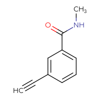 Chemical structure of 3-ethynyl-N-methylbenzamide - CSSB00010499987