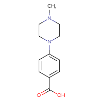 Chemical structure of 4-(4-methylpiperazin-1-yl)benzoic acid - CSSB00011219389