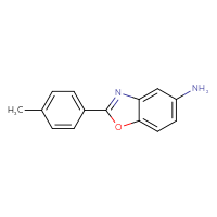 Chemical structure of 2-(4-methylphenyl)-1,3-benzoxazol-5-amine - CSSB00000595946