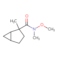 Chemical structure of N-methoxy-N,2-dimethylbicyclo[3.1.0]hexane-2-carboxamide - CSSB14921886241