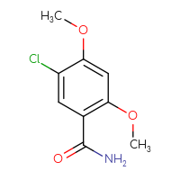 Chemical structure of 5-chloro-2,4-dimethoxybenzamide - CSSB00011070146
