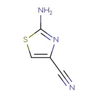 Chemical structure of 2-amino-1,3-thiazole-4-carbonitrile - CSSB00000075615