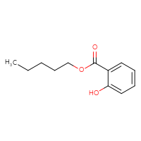 Chemical structure of pentyl 2-hydroxybenzoate - CSSB00000054040
