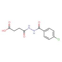 Chemical structure of 4-[(4-chlorophenyl)formohydrazido]-4-oxobutanoic acid - CSSB00103159065