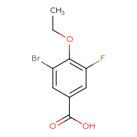 Chemical structure of 3-bromo-4-ethoxy-5-fluorobenzoic acid - CSSB00135225912