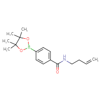 Chemical structure of N-(but-3-en-1-yl)-4-(4,4,5,5-tetramethyl-1,3,2-dioxaborolan-2-yl)benzamide - CSSB02519414051