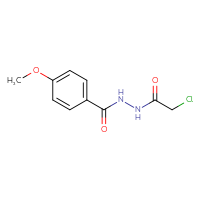 Chemical structure of N'-(2-chloroacetyl)-4-methoxybenzohydrazide - CSSB00000017709