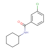 Chemical structure of 3-chloro-N-cyclohexylbenzamide - CSSB00005462121