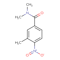 Chemical structure of N,N,3-trimethyl-4-nitrobenzamide - CSSB00000159633