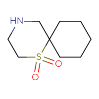 Chemical structure of 1λ⁶-thia-4-azaspiro[5.5]undecane-1,1-dione - CSSB00000686089