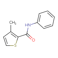 Chemical structure of 3-methyl-N-phenylthiophene-2-carboxamide - CSSB00000153481