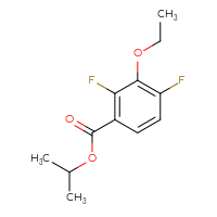 Chemical structure of propan-2-yl 3-ethoxy-2,4-difluorobenzoate - CSSB21103687582