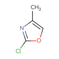 Chemical structure of 2-chloro-4-methyl-1,3-oxazole - CSSB00000734076