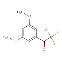 Chemical structure of 2-chloro-1-(3,5-dimethoxyphenyl)-2,2-difluoroethan-1-one - CSSB00012753887