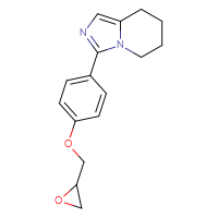 Chemical structure of 3-{4-[(oxiran-2-yl)methoxy]phenyl}-5H,6H,7H,8H-imidazo[1,5-a]pyridine - CSSB00160575826
