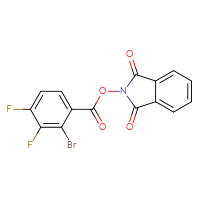 Chemical structure of 1,3-dioxo-2,3-dihydro-1H-isoindol-2-yl 2-bromo-3,4-difluorobenzoate - CSSB06660877472