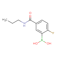 Chemical structure of [2-fluoro-5-(propylcarbamoyl)phenyl]boronic acid - CSSB00000049264