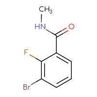 Chemical structure of 3-bromo-2-fluoro-N-methylbenzamide - CSSB00014069084