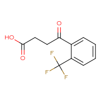 Chemical structure of 4-oxo-4-[2-(trifluoromethyl)phenyl]butanoic acid - CSSB00005553271