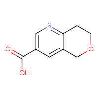 Chemical structure of 5H,7H,8H-pyrano[4,3-b]pyridine-3-carboxylic acid - CSSB00009877226
