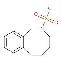 Chemical structure of 1,2,3,4,5,6-hexahydro-2-benzazocine-2-sulfonyl chloride - CSSB14992515679