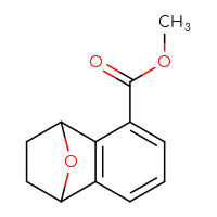 Chemical structure of methyl 11-oxatricyclo[6.2.1.0²,⁷]undeca-2(7),3,5-triene-3-carboxylate - CSSB02136452454