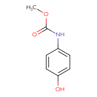 Chemical structure of methyl N-(4-hydroxyphenyl)carbamate - CSSB00011235918