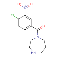 Chemical structure of 1-(4-chloro-3-nitrobenzoyl)-1,4-diazepane - CSSB00051234841