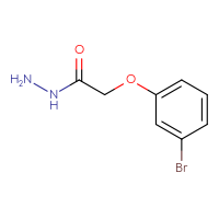 Chemical structure of 2-(3-bromophenoxy)acetohydrazide - CSSB00000184228