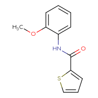Chemical structure of N-(2-methoxyphenyl)thiophene-2-carboxamide - CSSB00000249752