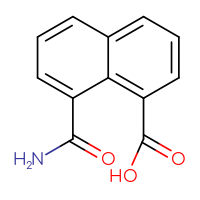 Chemical structure of 8-carbamoylnaphthalene-1-carboxylic acid - CSSB00011216765