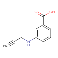 Chemical structure of 3-[(prop-2-yn-1-yl)amino]benzoic acid - CSSB00000736181
