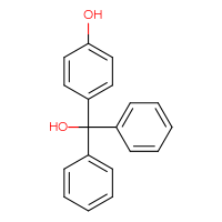 Chemical structure of 4-(hydroxydiphenylmethyl)phenol - CSSB00000062439