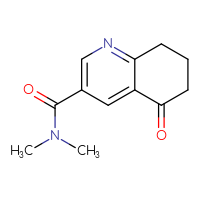 Chemical structure of N,N-dimethyl-5-oxo-5,6,7,8-tetrahydroquinoline-3-carboxamide - CSSB00918762691