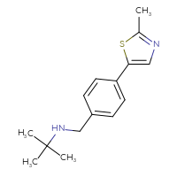 Chemical structure of tert-butyl({[4-(2-methyl-1,3-thiazol-5-yl)phenyl]methyl})amine - CSSB00051063644