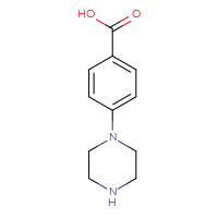 Chemical structure of 4-(piperazin-1-yl)benzoic acid - CSSB00011623606