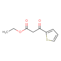 Chemical structure of ethyl 3-oxo-3-(thiophen-2-yl)propanoate - CSSB00000752675