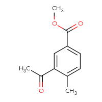 Chemical structure of methyl 3-acetyl-4-methylbenzoate - CSSB00010942127