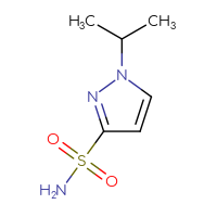 Chemical structure of 1-(propan-2-yl)-1H-pyrazole-3-sulfonamide - CSSB00014599084