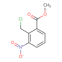 Chemical structure of methyl 2-(chloromethyl)-3-nitrobenzoate - CSSB00010888328
