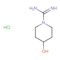 Chemical structure of 4-hydroxypiperidine-1-carboximidamide hydrochloride - CSSB00138437585