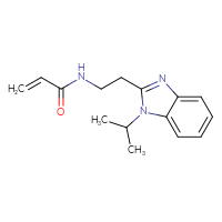 Chemical structure of N-{2-[1-(propan-2-yl)-1H-1,3-benzodiazol-2-yl]ethyl}prop-2-enamide - CSSB02009044024