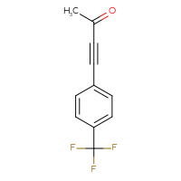 Chemical structure of 4-[4-(trifluoromethyl)phenyl]but-3-yn-2-one - CSSB06259717526