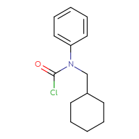 Chemical structure of N-(cyclohexylmethyl)-N-phenylcarbamoyl chloride - CSSB06271737829