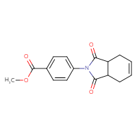 Chemical structure of methyl 4-(1,3-dioxo-2,3,3a,4,7,7a-hexahydro-1H-isoindol-2-yl)benzoate - CSSB00026715614