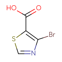 Chemical structure of 4-bromo-1,3-thiazole-5-carboxylic acid - CSSB00000696776