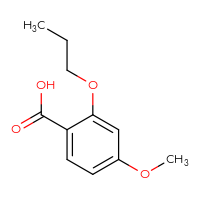 Chemical structure of 4-methoxy-2-propoxybenzoic acid - CSSB00000230640