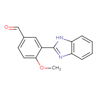 Chemical structure of 3-(1H-1,3-benzodiazol-2-yl)-4-methoxybenzaldehyde - CSSB10690248747